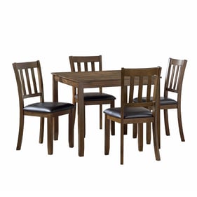 Home Elegance Faust Brown 5pc Dining Set