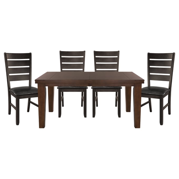 Home Elegance Ameillia Oak 5pc Dining Room Set HE-586-82-5