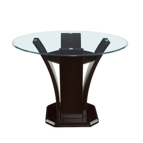 Home Elegance Daisy Espresso Round Counter Height Table