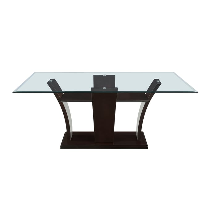 Home Elegance Daisy Espresso Wood Dining Table HE-710-72