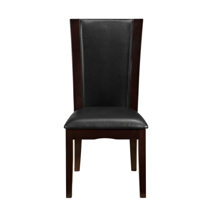 2 Home Elegance Daisy Espresso Brown Side Chairs HE-710S