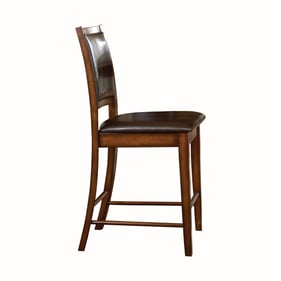 2 Home Elegance Verona Brown Counter Height Chairs