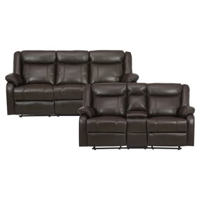 Home Elegance Jude Brown 2pc Living Room Set