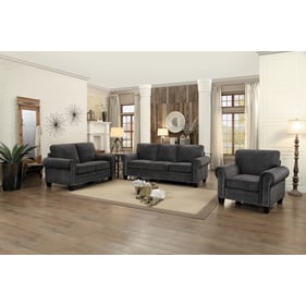 Home Elegance Cornelia Gray 3pc Living Room Set