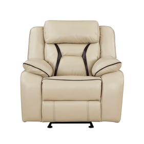 Home Elegance Amite Beige Glider Reclining Chair