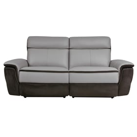 Home Elegance Laertes Brown Taupe Power Double Reclining Love Seat