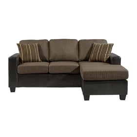 Home Elegance Slater Brown Reversible Sofa Chaise