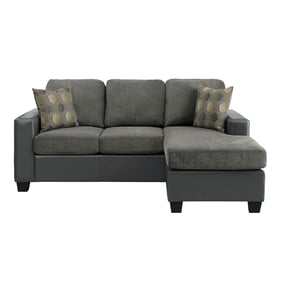 Home Elegance Slater Gray Reversible Sofa Chaise