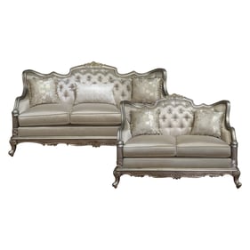 Home Elegance Florentina Taupe 2pc Living Room Set