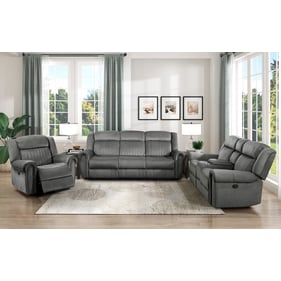 Home Elegance Brennen Gray 3pc Living Room Set