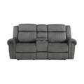 Power Double Reclining Love Seat with Center Console