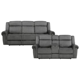 Home Elegance Brennen Gray Power 2pc Living Room Set