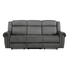 Home Elegance Brennen Gray Double Reclining Sofa