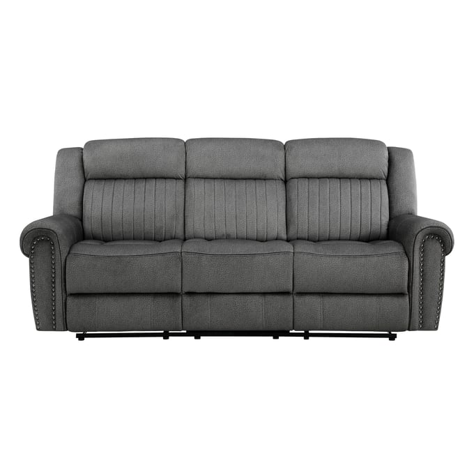 Home Elegance Brennen Gray Double Reclining Sofa HE-9204CC-3