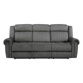 Home Elegance Brennen Gray Power Double Reclining Sofa