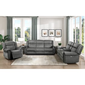 Home Elegance Brennen Gray Power 3pc Living Room Set