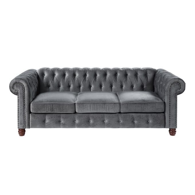 Home Elegance Welwyn Dark Gray Sofa HE-9326DG-3