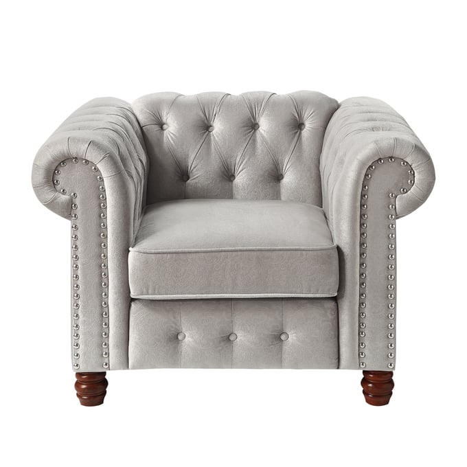 Home Elegance Welwyn Gray Chair HE-9326GY-1