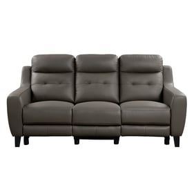 Home Elegance Conrad Brown Gray Power Double Reclining Sofa