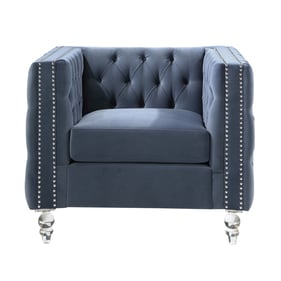 Home Elegance Orina Dark Blue Chair