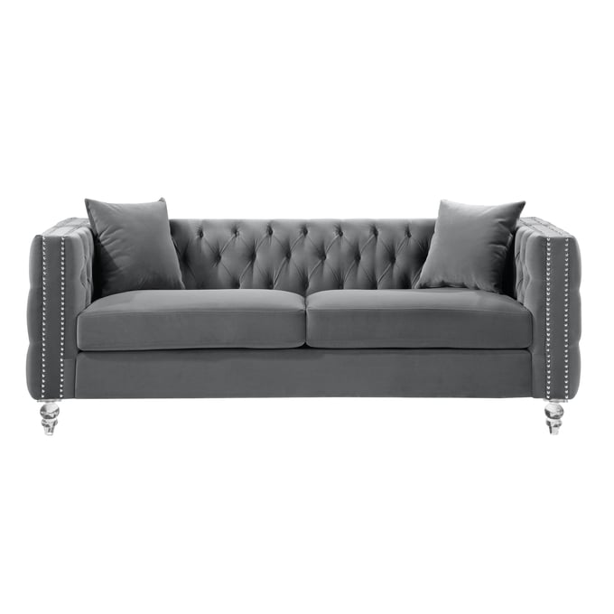 Home Elegance Orina Gray Sofa HE-9349GRY-3