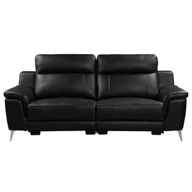 Home Elegance Antonio Black Power Double Reclining Sofa