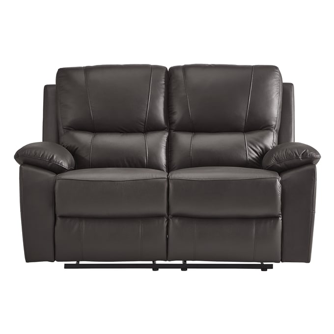 Home Elegance Dawson Brown Double Reclining Loveseat HE-9368BRW-2