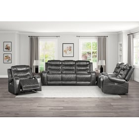 Home Elegance Putnam Gray Power 3pc Living Room Set