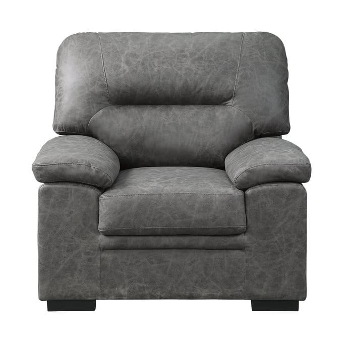 Home Elegance Michigan Dark Gray Chair HE-9407DG-1