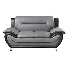 Home Elegance Matteo Black Gray Loveseat