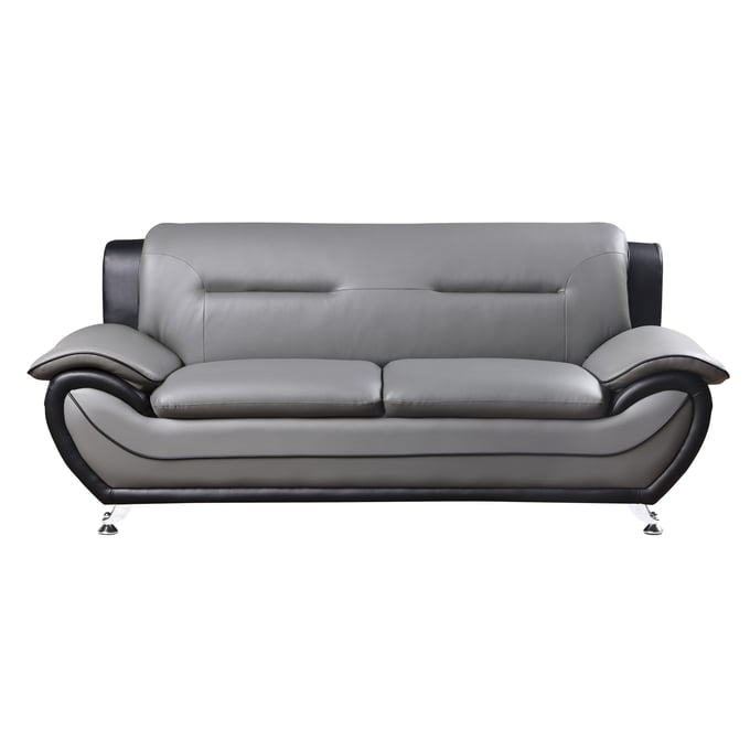 Home Elegance Matteo Black Gray Sofa HE-9419-3