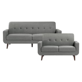 Home Elegance Fitch Gray 2pc Living Room Set