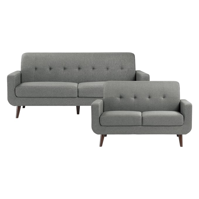 Home Elegance Fitch Gray 2pc Living Room Set HE-9433GY-2SET