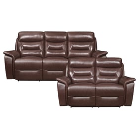 Home Elegance Armando Brown Power 2pc Living Room Set