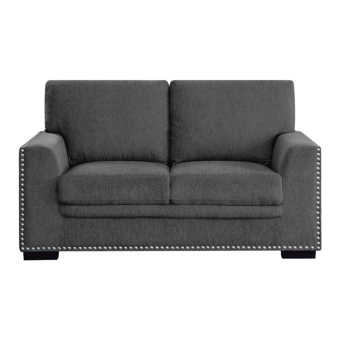 Home Elegance Morelia Charcoal Loveseat HE-9468CC-2