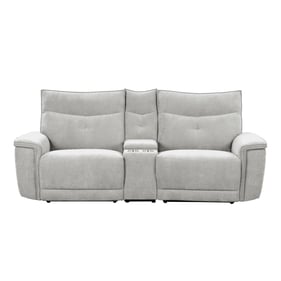 Home Elegance Tesoro Gray Power Double Reclining Loveseat