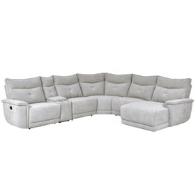 Home Elegance Tesoro Gray 6pc Reclining Sectional with RAF Chaise