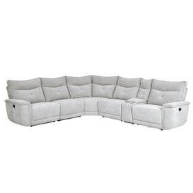 Home Elegance Tesoro Gray 6pc Modular Reclining Sectional