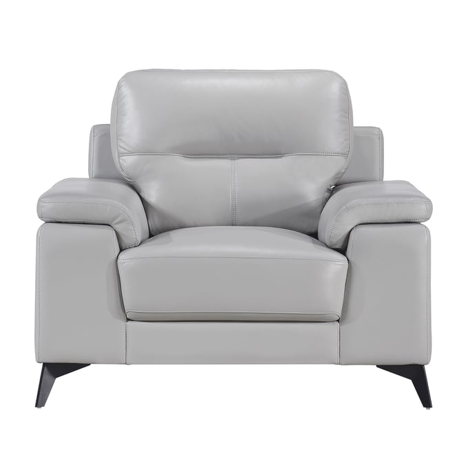 Home Elegance Mischa Silver Gray Chair HE-9514SVE-1