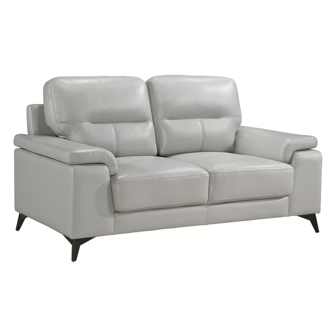 Home Elegance Mischa Silver Gray Loveseat HE-9514SVE-2