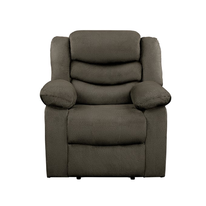 Home Elegance Discus Brown Reclining Chair HE-9526BR-1