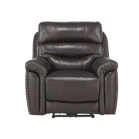 Home Elegance Lance Brown Power Reclining Chair with USB Port