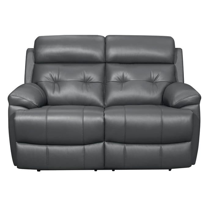 Home Elegance Lambent Dark Gray Double Reclining Loveseat HE-9529DGY-2