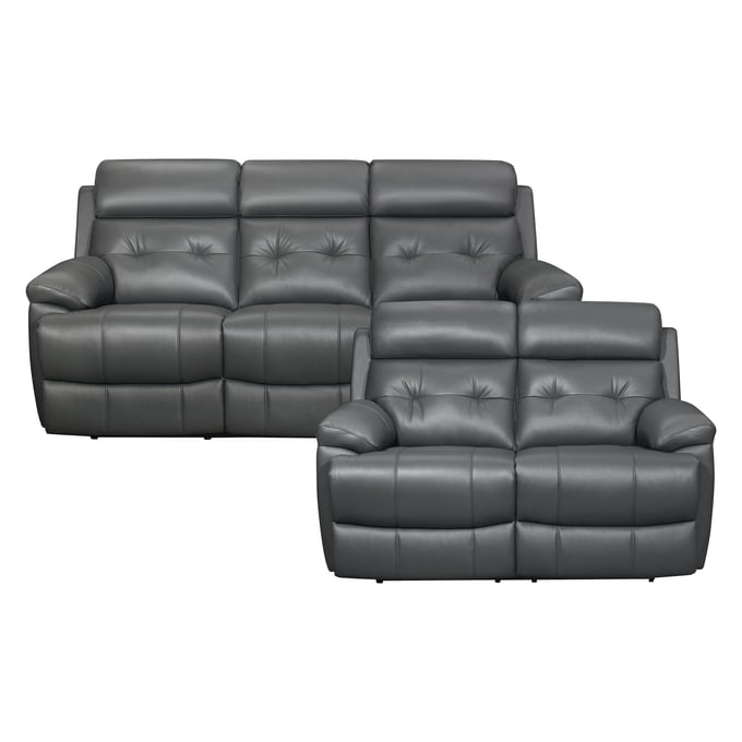 Home Elegance Lambent Dark Gray 2pc Living Room Set HE-9529DGY-2-SET