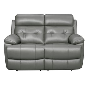 Home Elegance Lambent Gray Double Reclining Loveseat