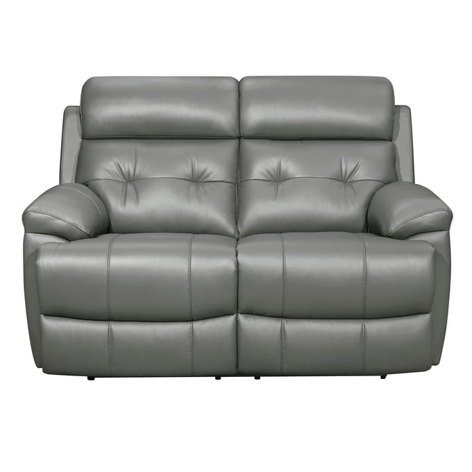 Home Elegance Lambent Gray Double Reclining Loveseat HE-9529GRY-2