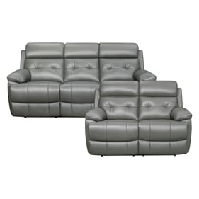 Home Elegance Lambent Gray 2pc Living Room Set