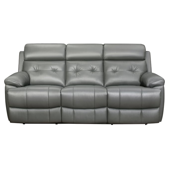 Home Elegance Lambent Gray Double Reclining Sofa HE-9529GRY-3