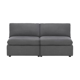 Home Elegance Howerton Gray Armless Loveseat