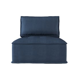 Home Elegance Ulrich Blue Modular Chair with Removable Bolster